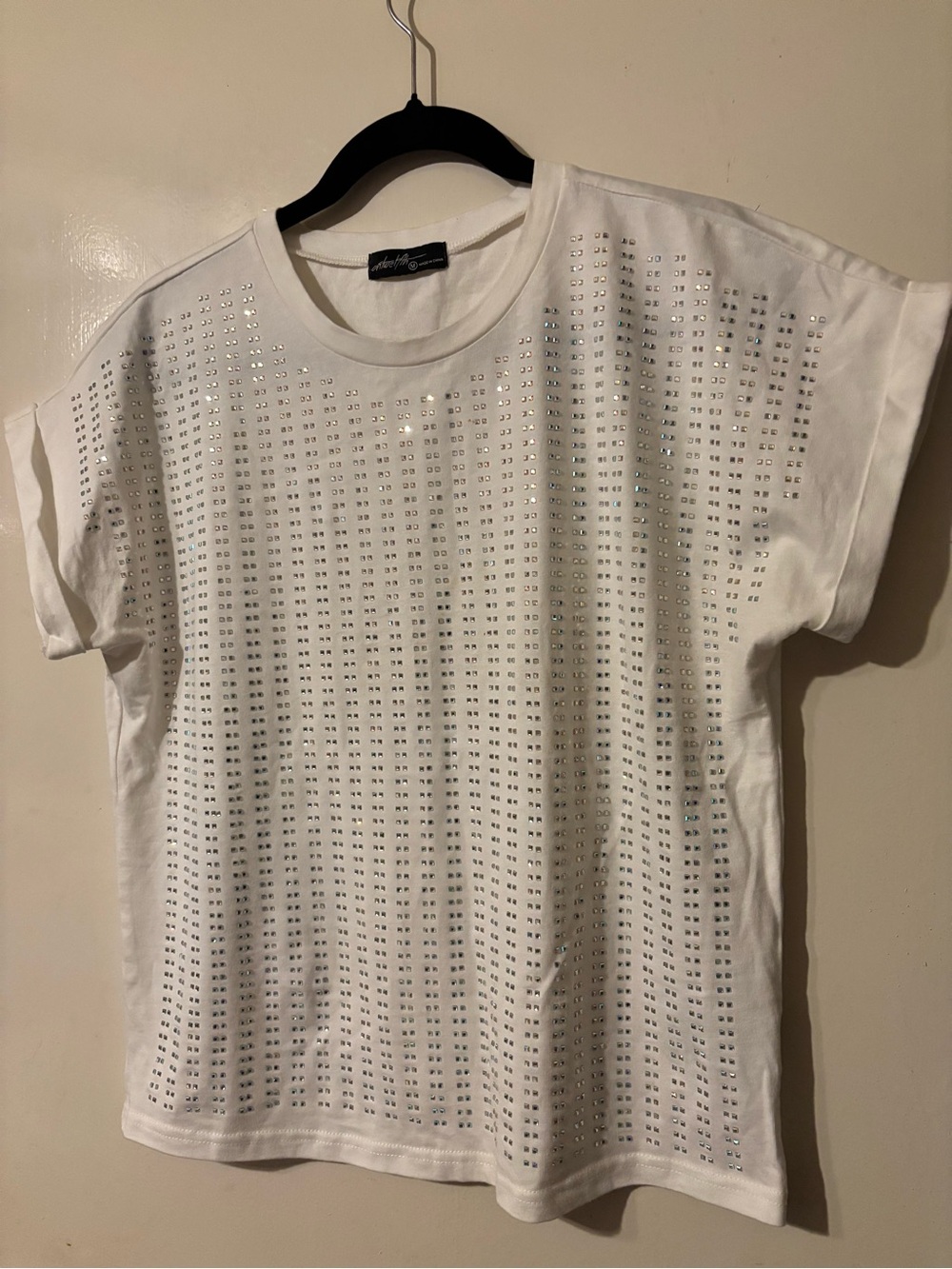 White Embellished Tee by onthefifth